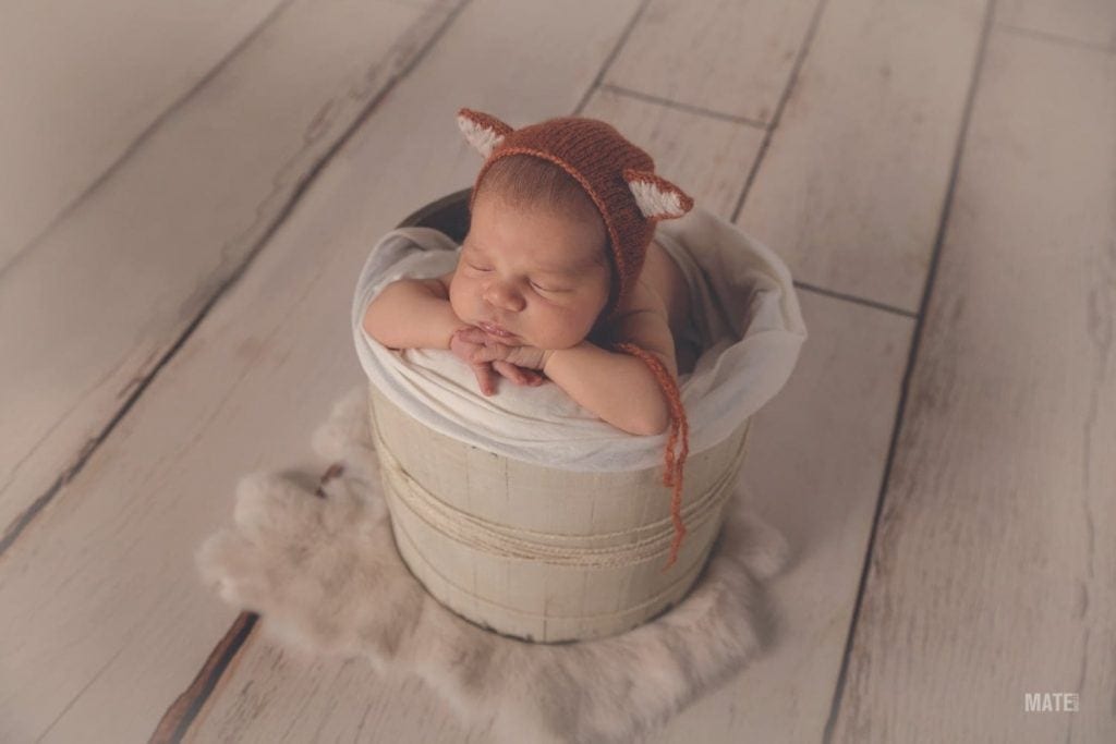 fotografo de recien newborn nacido en estudio propio lugo