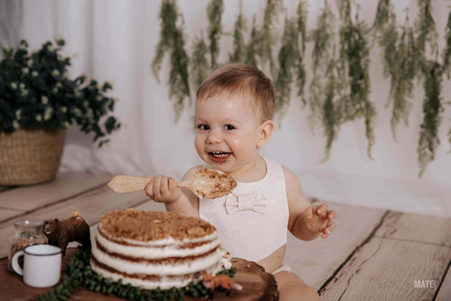 fotografo smash cake cumpleanos bebes estudio en lugo