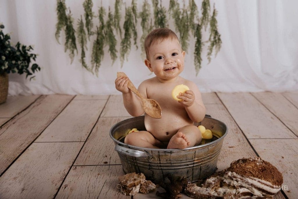fotografo smash cake cumpleanos bebes estudio en lugo
